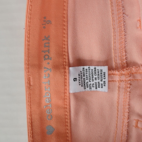 Celebrity Pink Soft Feel Ankle Pants Junior 9 Summer Melon - Picture 3 of 12